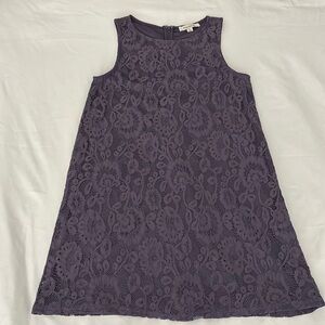 Francesca purple sleeveless knee length dress